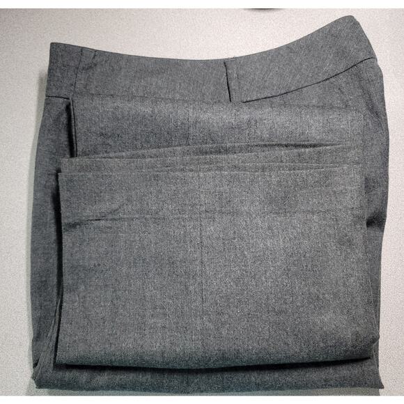 Talbots Gray Flat Front Dress Pants Medium Lightweight Soft Lined Straight Leg - Picture 8 of 8
